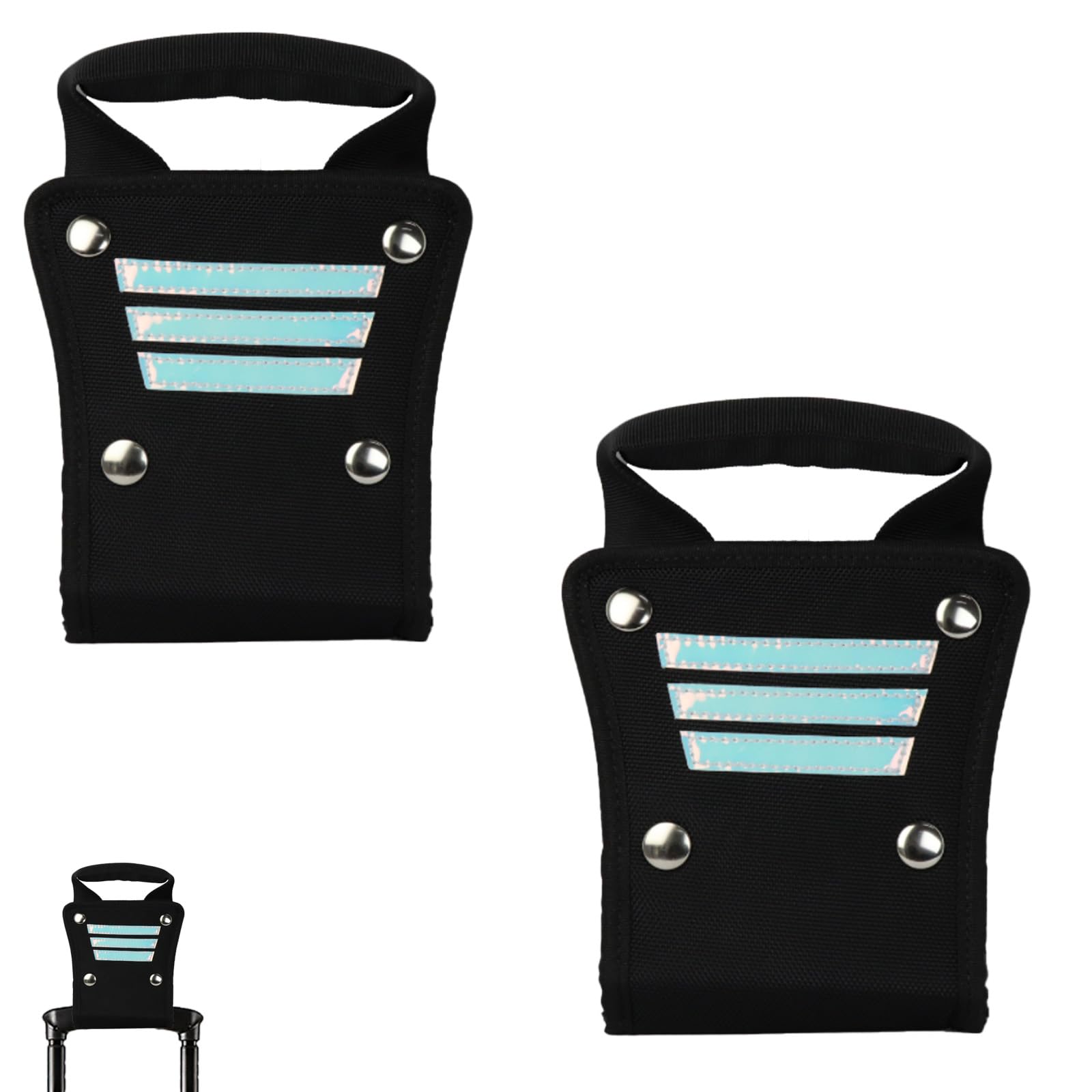 Photo 1 of 2 PCS Convenient Luggage Handle Extender Adds 6 Inches for Your Short & Wide Luggage Handle, Great Extension for Your Carry On