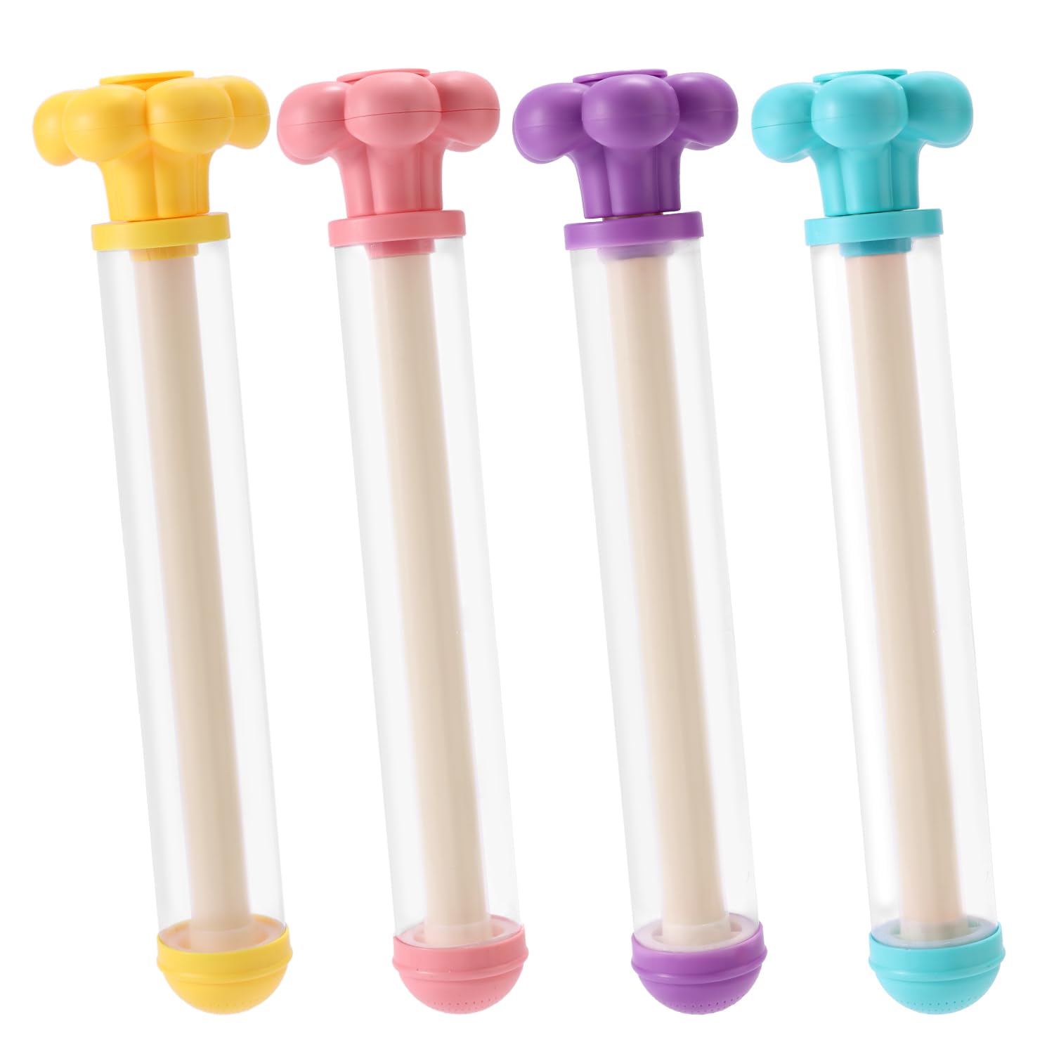 Lyreh 4pcs Firework Water Guns for Adults and Kids, Firework Water Spray Toy for Pool Parties Summer Beach Proposals Gatherings Concerts (4 Colors)