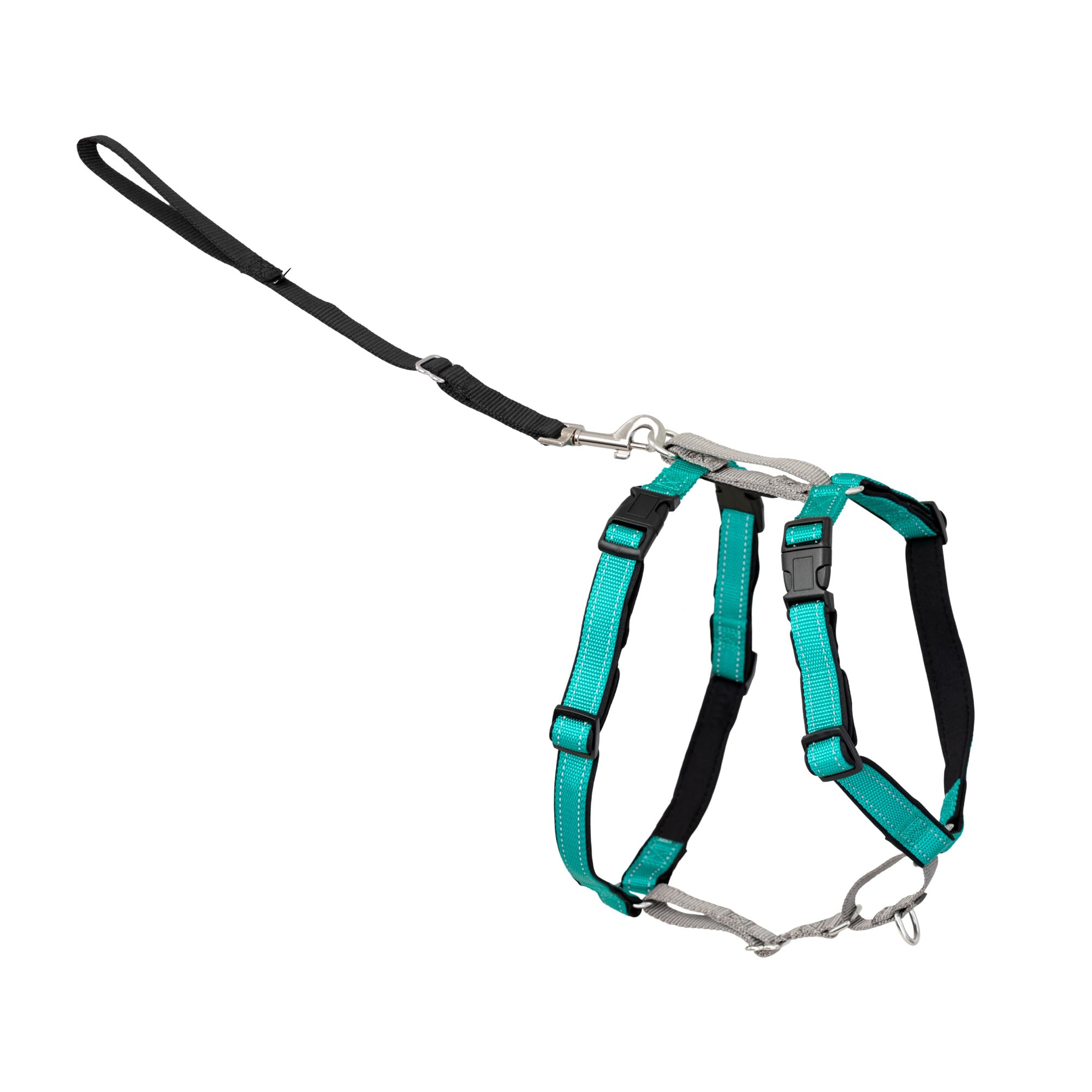 PetSafe 3 in 1 Harness and Car Restraint, Medium, Teal, No Pull, Adjustable, Training for small/medium/large dogs