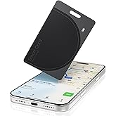 Wallet Tracker Card Air-Tag - Work with Apple Find My, Bluetooth Tracker Smart Card Wallet Finder, IP68 Waterproof, Item Locator for Luggage Tags, Passports, Purse