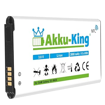 Akku-King Akku für Samsung Galaxy S5, S5 Neo, GT - i9600, i9602, i9605, SM-G901F - ersetzt EB-BG900BBE, EB-B900BE, EB-B900BK 