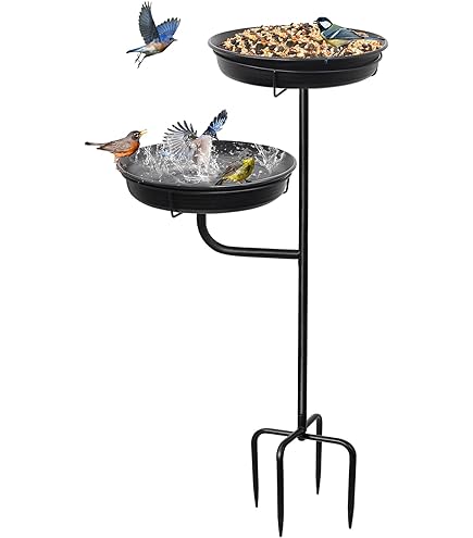 Bebedero Para Pájaros Esschert Design - Hierro Fundido (27x60x27cm)