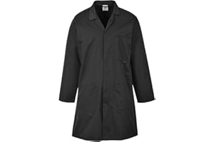 Portwest Workwear 2852 Mens Standard Coat Black Large