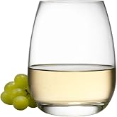 Luigi Bormioli Michelangelo Masterpiece 15.5 oz Stemless Drinking Glasses, Set Of 4: Ultra Clear Glass, Laser Cut Rim, Lead-Free, Elegant Drinking Glassware, Dishwasher Safe, Fine Quality