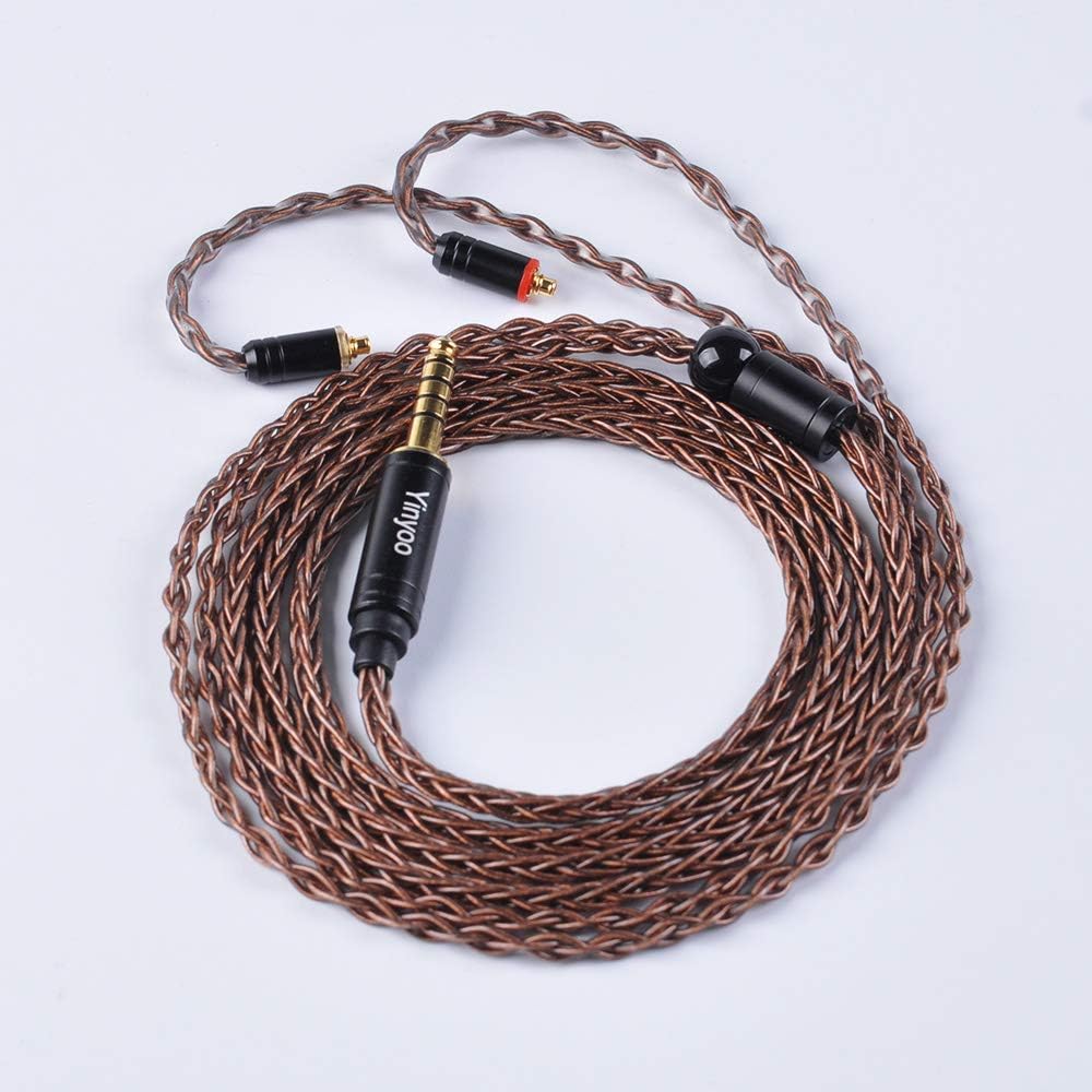 Yinyoo 8 Core MMCX Balanced Cable, 4.4mm Silver Plated Copper Upgrade Headphones Cable, MMCX Compatible with SE215 SE535 UE900 LZ A4 A5 - Image 4