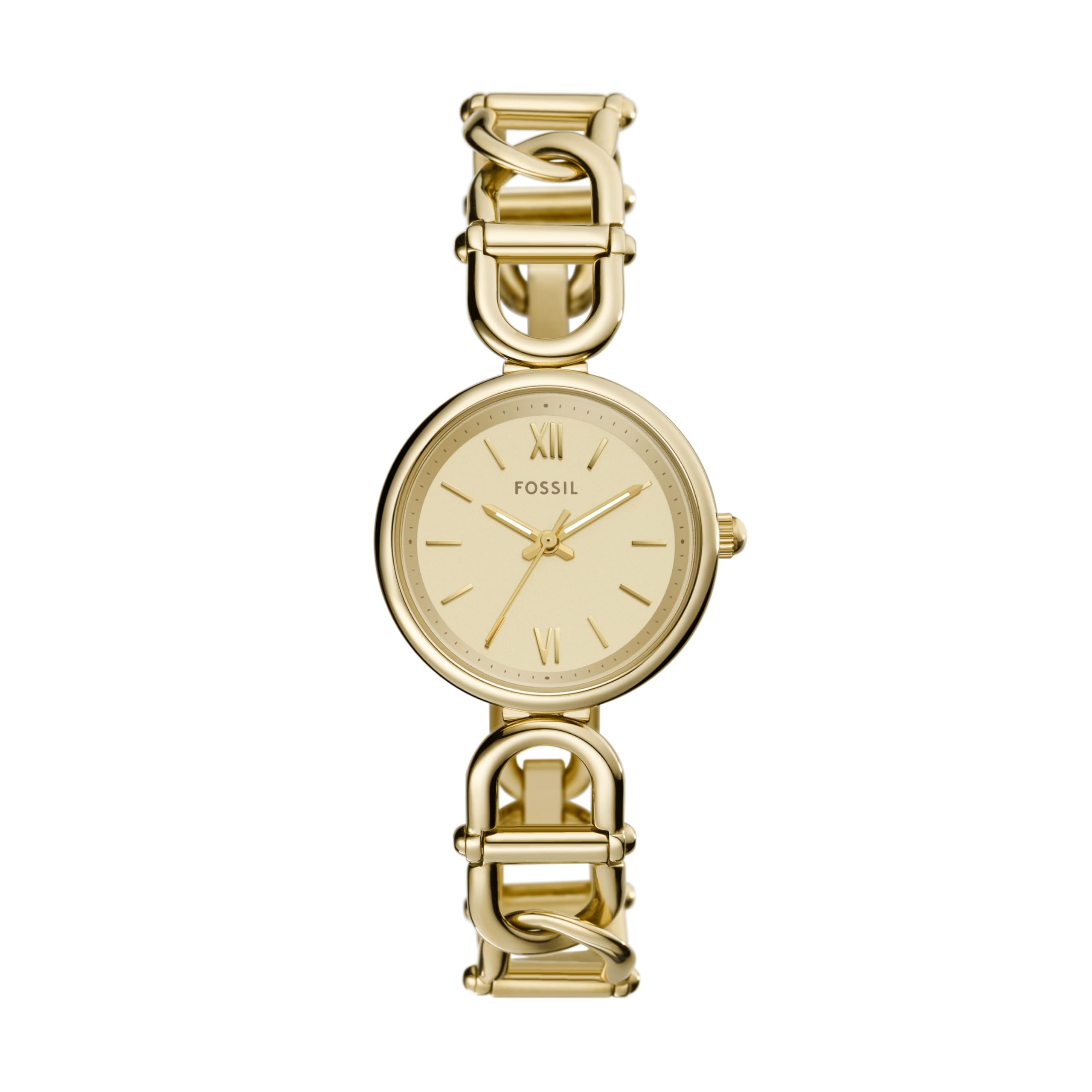 Fossil Women's Carlie Quartz Stainless Steel Three-Hand Dainty Gold Watch, Model ES5375 Image