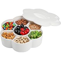 Amazon.com: ZOOFOX Divided Serving Dish with Lid, Melamine