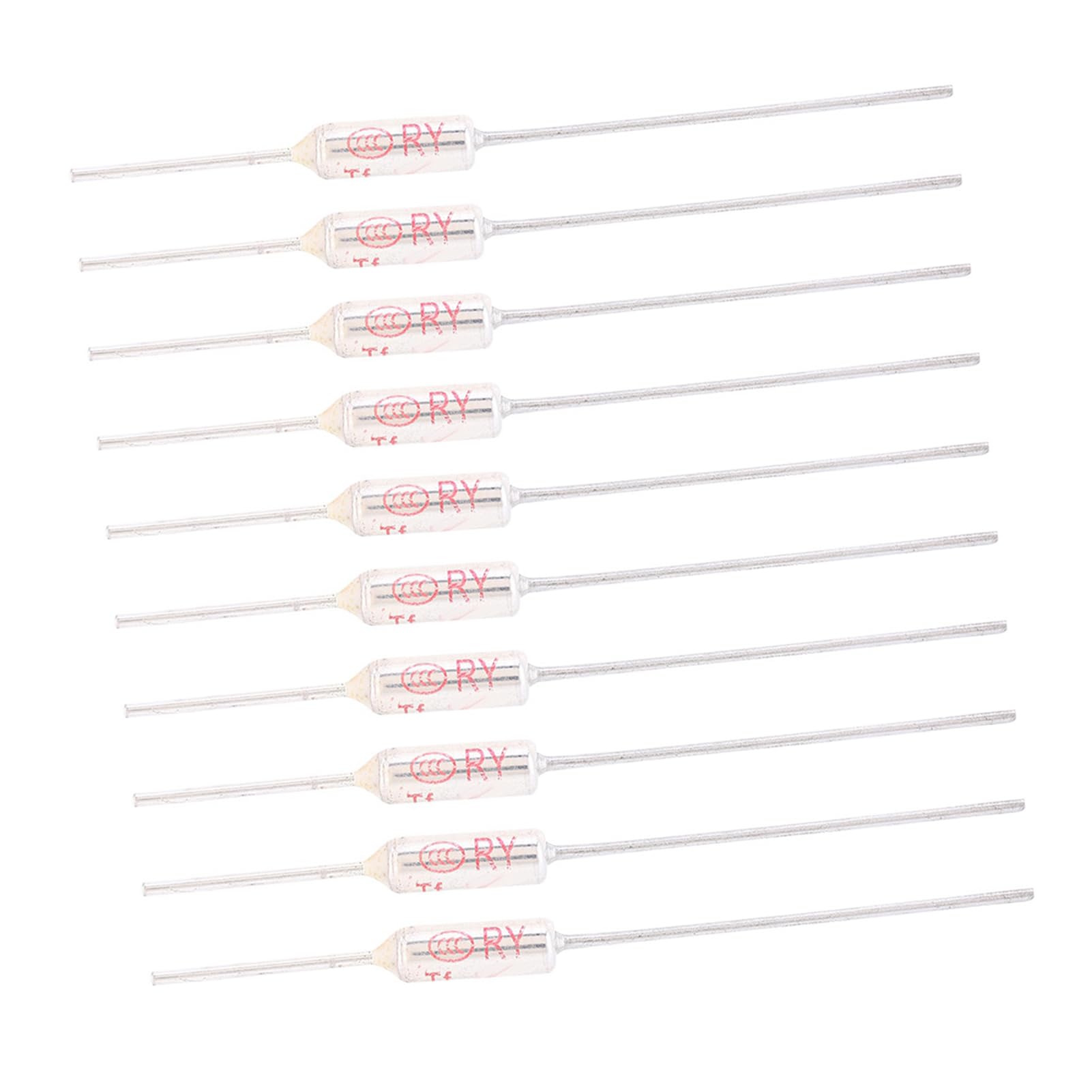 10pcs Thermal Metal Shell Thermal 250VAC 10A Flame Retardant Used to Protect Circuit Thermal Distributor(115)