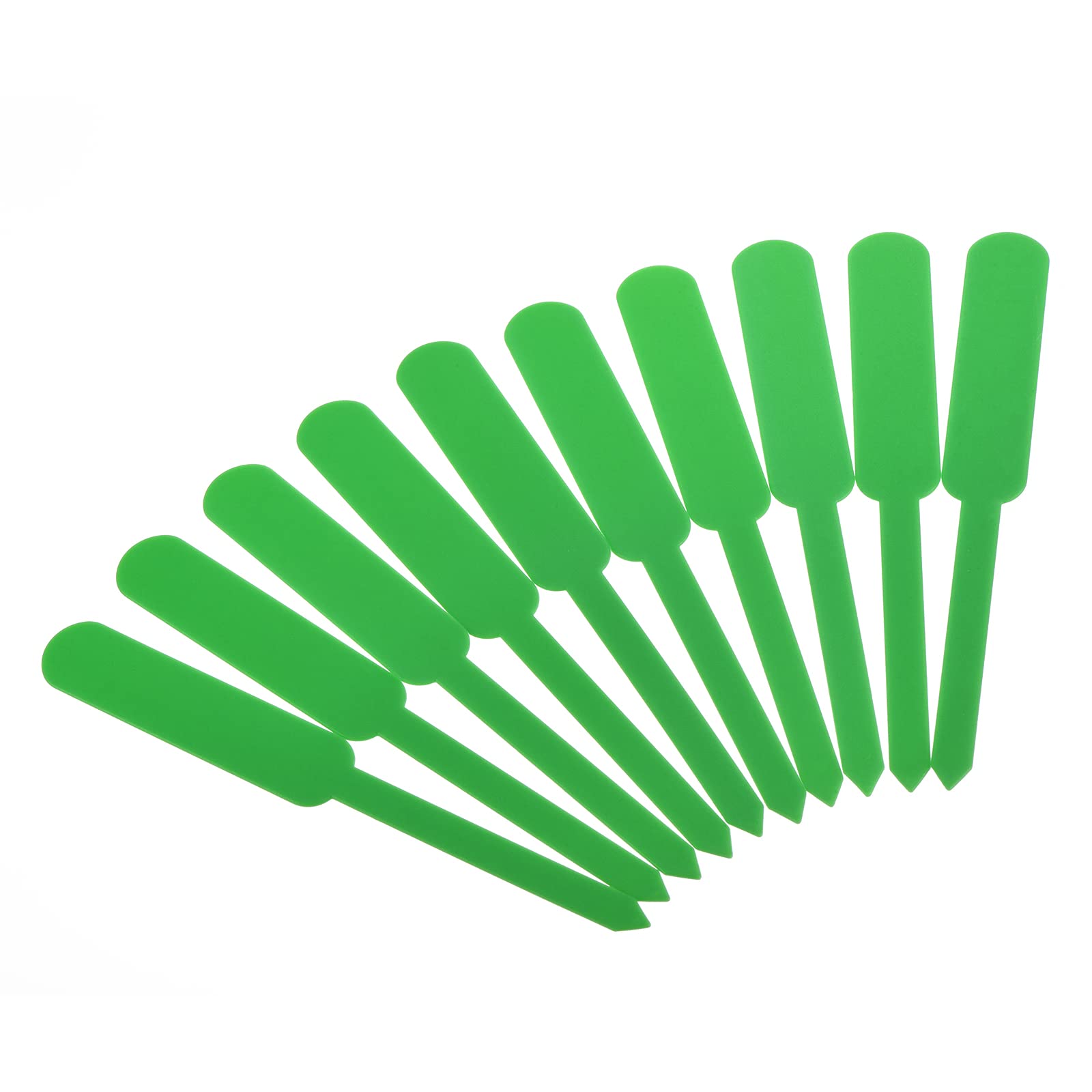 PATIKIL Plant Labels, 200Pcs PP Rectangle Marker Tags for Outdoor Indoor Garden, Green