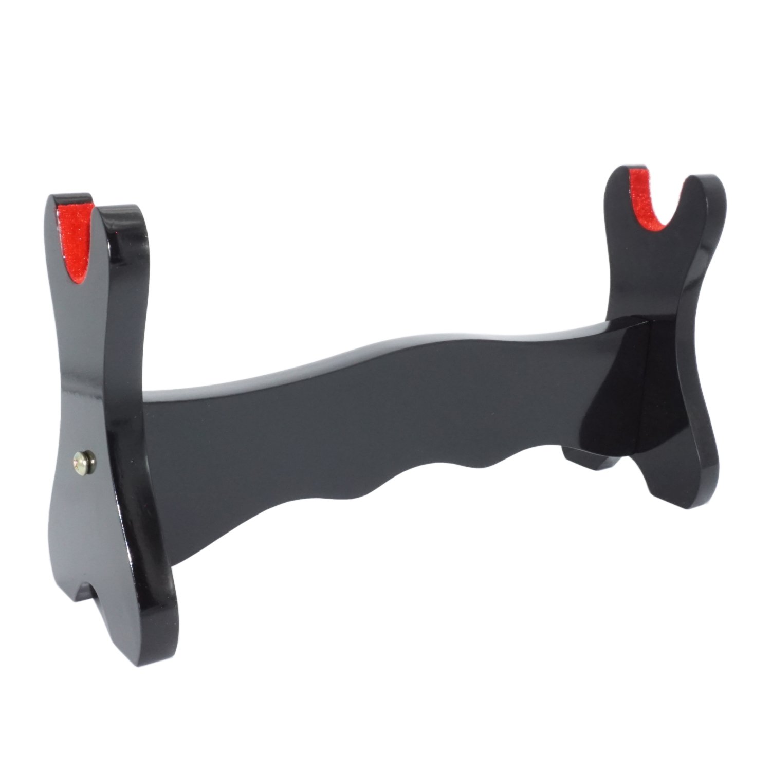 Eforlife Sword Stand Katana Holder Black Lacquer Finish Samurai Sword Bracket Katana Wakizashi Tanto Sword Display Stand