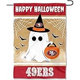 San Francisco 49ers Happy Halloween Garden Flag Double Sided Banner