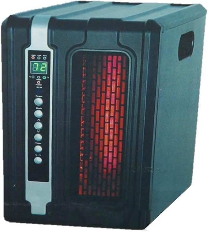 Source Green Heat Cool Touch Infrared Space Heater 1500 ...