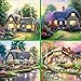 Newbested 4 PCS DIY Full Drill Diamond Painting 5D Home Decoration Handmade Rhinestone Embroidery Mosaic Cross Stitch