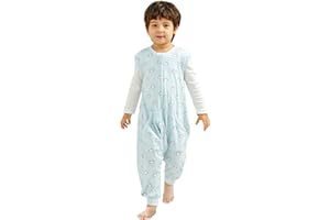 WONDAY Toddler Sleep Sack with Legs, Baby Sleeping Sack with Feet, 0.5TOG Thick Wearable Blanket 5t-7t