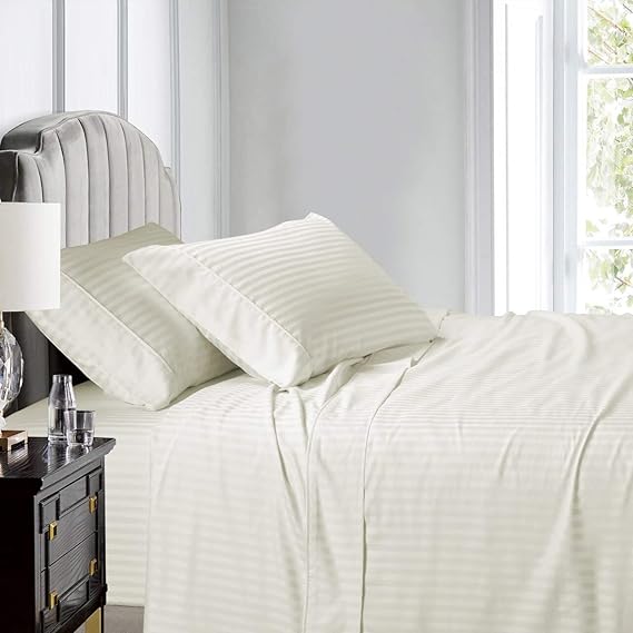 Royal Hotel Stripe Sheets Top SplitKing Adjustable King