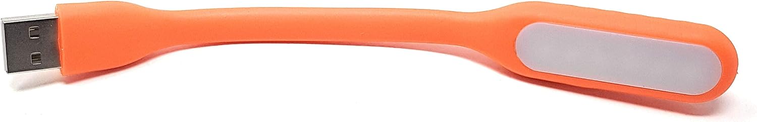 Maincore Orange USB Powered LED Light/Bright & Flexible for Car PC, Desktop, Power Bank, Notebook - Image 5