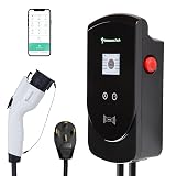 50 Amp - PRIMECOM.TECH Level-2 Smart Electric Vehicle Home Charging Station 220 Volt for Tesla and All EV Brands 30' Feet Length (30 Feet, NEMA 14-50p)