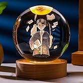 C&M 3D Harry Potter Crystal Ball Night Light, Harry Potter Figurine Lamp, Decorative Glass Sphere Ball Paperweight Crystal Sea Animal Decorations for Home