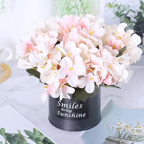 Amazon カタク Kataku 造花 風水 紫陽花 花瓶付き 観葉植物 本物にそっくり おしゃれ プレゼント 贈り物 お祝いに 結婚式 リビング ベランダ 玄関 喫茶店 置物 枯れない花 造花 インテリア お部屋が明るくなる ピンク 2 造花 オンライン通販