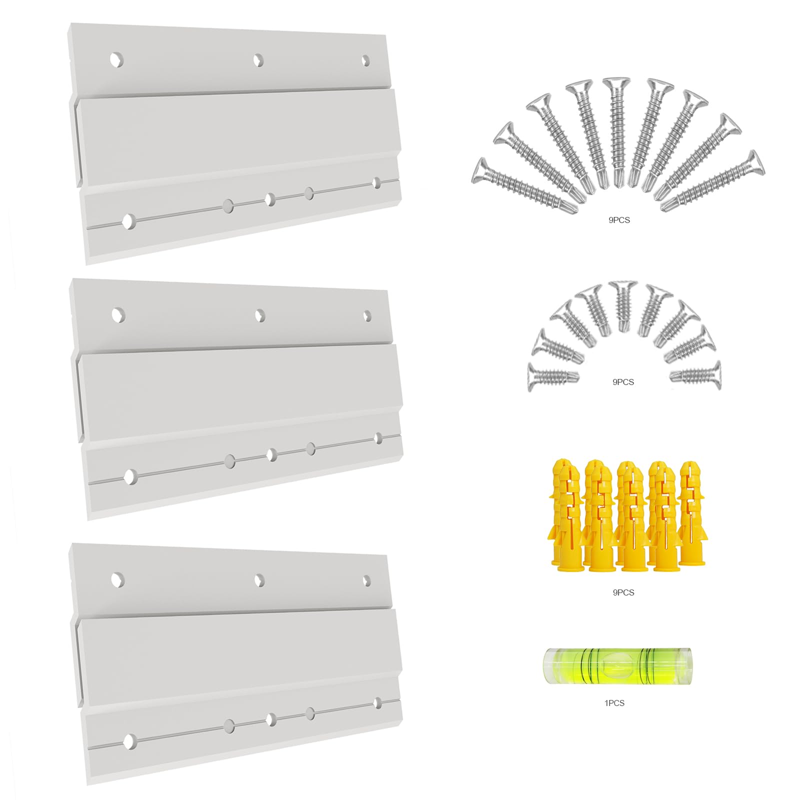 3 Pairs 6 Inch French Cleat Picture Hangers , Z Clips Mirror Hanging Hardware , Picture Hangering , Photo Shelf, Art Frames