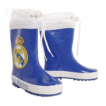 Botas agua Real Madrid azul cierre ajustable