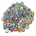 Soleebee BL001 Mixed Random 18mm Aluminum Glass Insight Guides Snap Button Jewelry Charms DIY Accessories (Pack of 100)