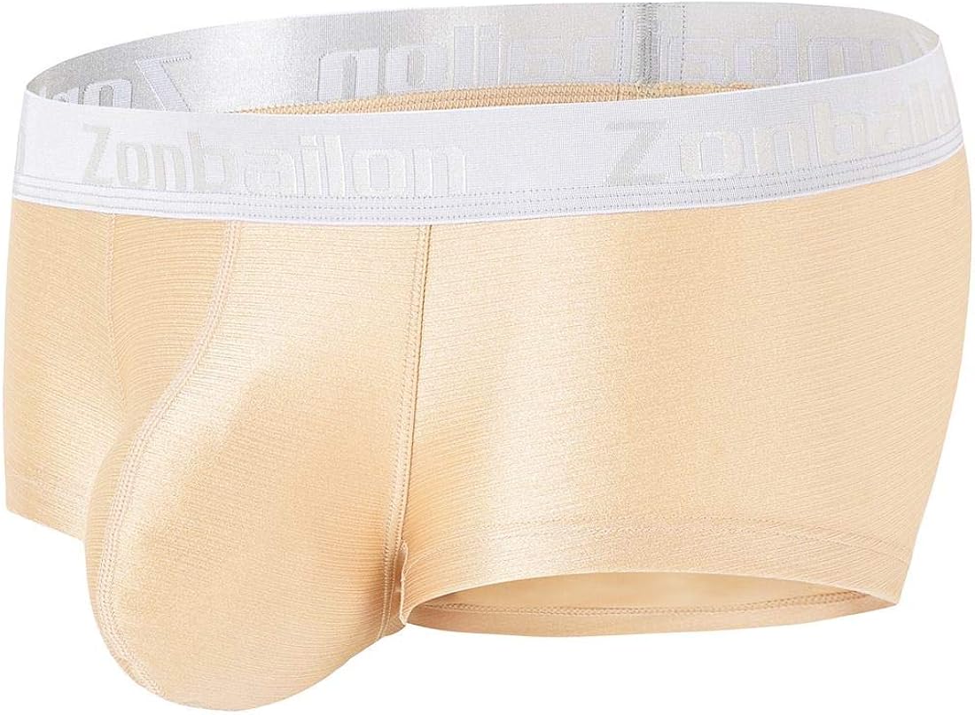 ZONBAILON Mens Boxer Briefs Underwear with Pouch, Men Sexy Boxer