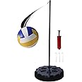 Zdgao Portable Tetherball Set with Tetherball Ball, Rope, Pole, and Base Outdoor Tetherball Set for Backyard and Family Fun