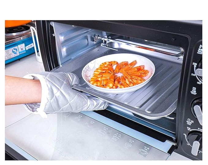 Guantes de Trabajo Guantes para Horno, 100% algodón, Plateado ...