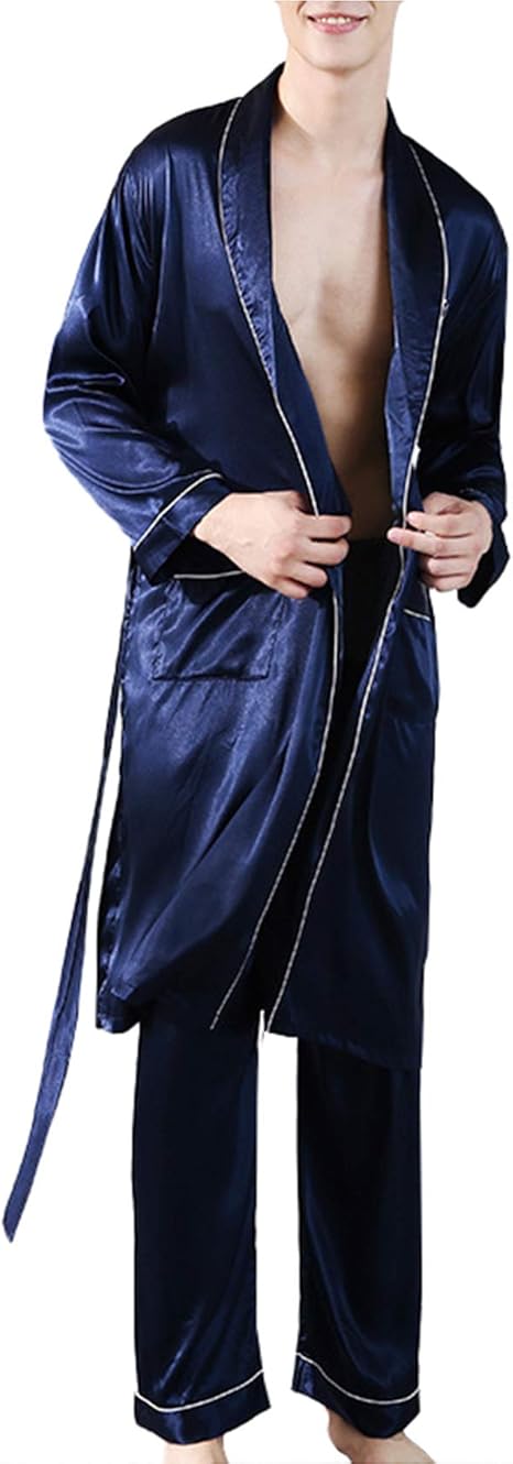 amazon mens silk dressing gown