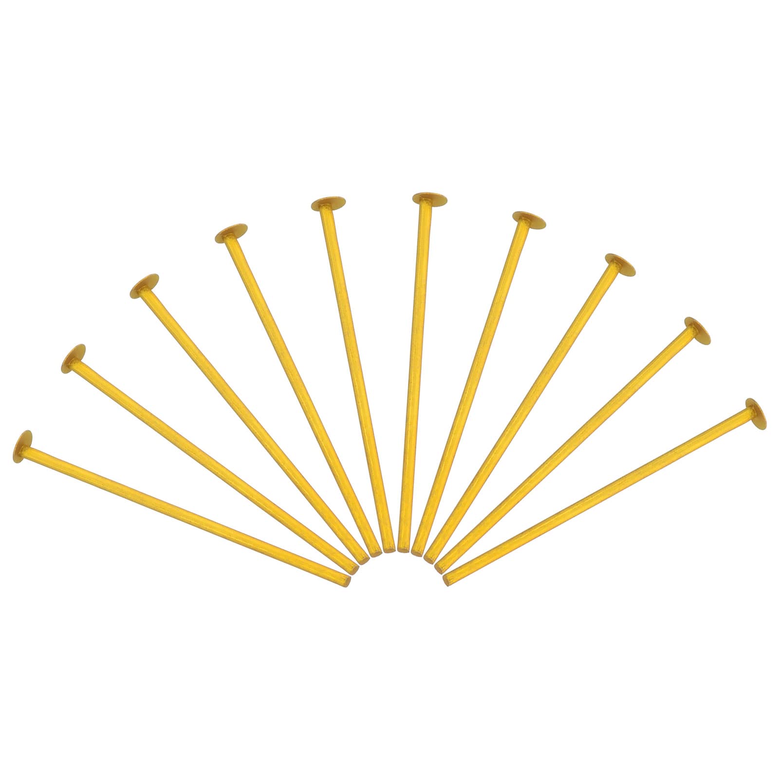 PATIKIL Chandelier Connector Clip Pins, 300 Pack 3mm OD x 30mm L Chandelier Replacement Prism Aluminium Pins for Fastening Suncatcher Crystals Parts, Golden