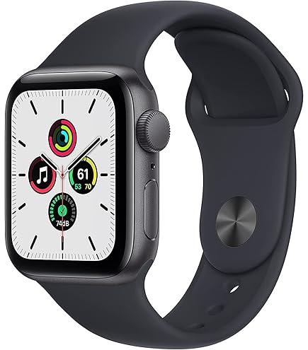 Amazon.com: Apple Watch SE (GPS, 40mm) - Silver Aluminum Case with 