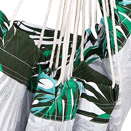 SPRINGOS Tuch-Hängesessel mit Spreizstab 30 x 100 cm Hängesitz Schaukel Garten Terrasse Balkon – Bild 6