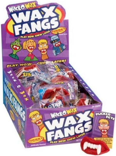 Wack-O-Wax Fangs: 24 Count