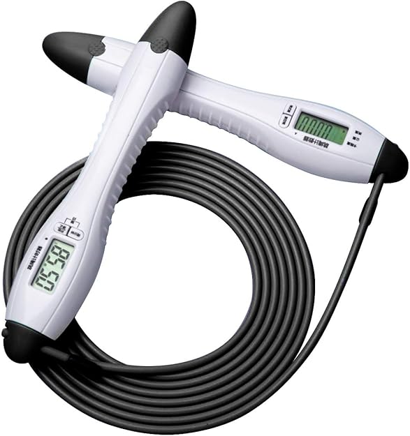 Josopa Digital Counting Speed Jumping Rope Counter, 4 in1 Fat Burning Adjustable Rope, Calorie
