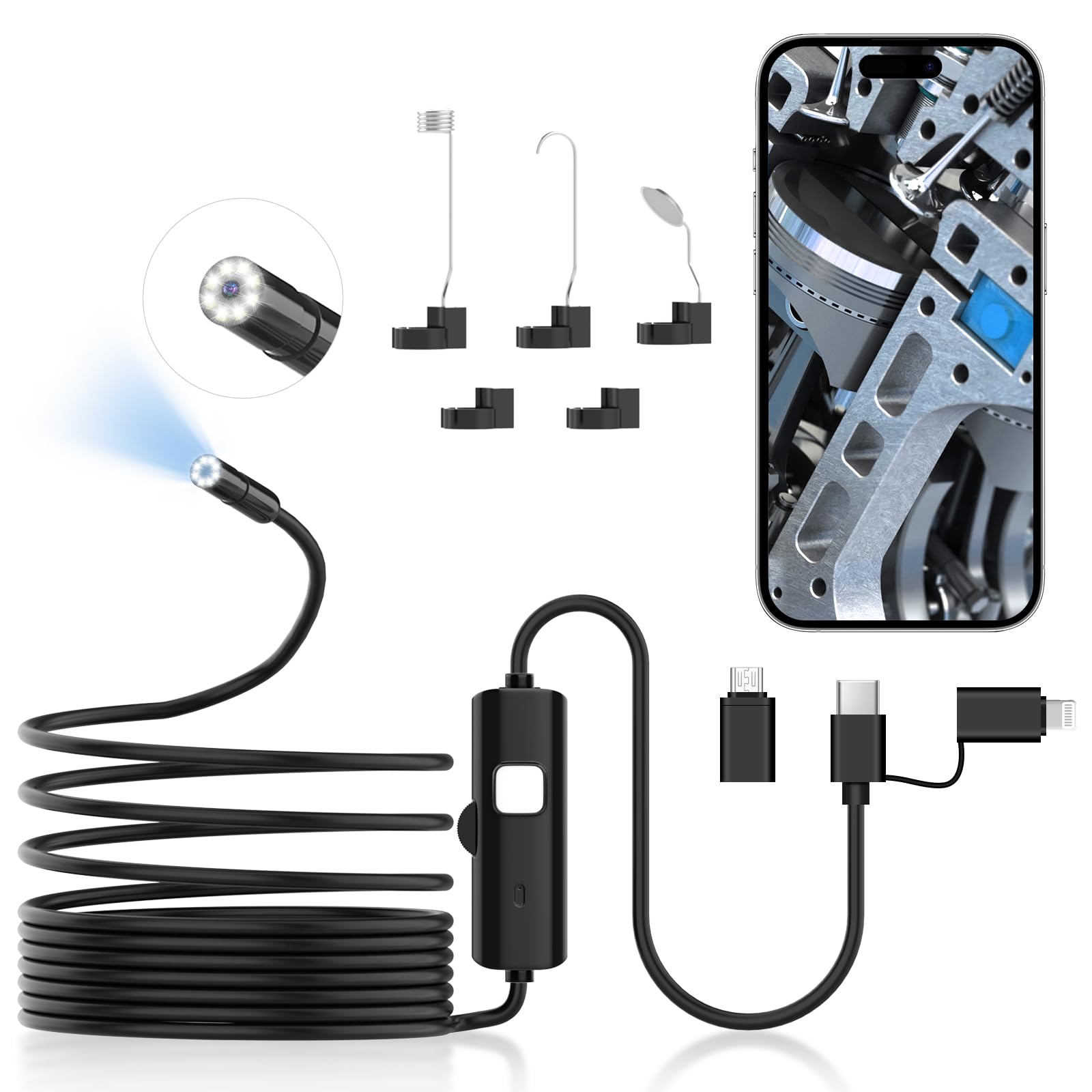 Housolution 16.4 ft Endoscope Camera with