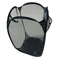 Homlifer Fashion Foldable Mesh Laundry Basket (3 Colors), Collapsible Fabric Laundry Hamper, Foldable Clothes Bag, Folding Washing Bin Baby Laundry Basket for Blankets Toys