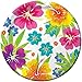 Tropical Luau Hawaiian Summer Party Supply Pack with Decorations for 50 Includes Plates, Napkins, Cups, Table Skirt, and Hibiscus Hanging Swirls