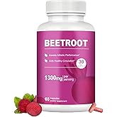 Amazon.com: Rosabella Organic Beet Root Capsules – 1300mg Beetroot ...