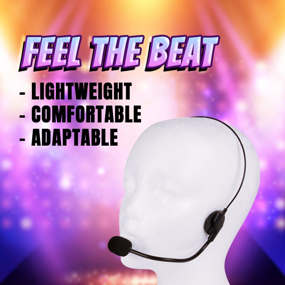 Giraffe Manufacturing Realistic Rockstar Headset Toy Set - Concert Play Accessories for Kids, Concert Costume Prop, Britney Spears Headset Mic Costume