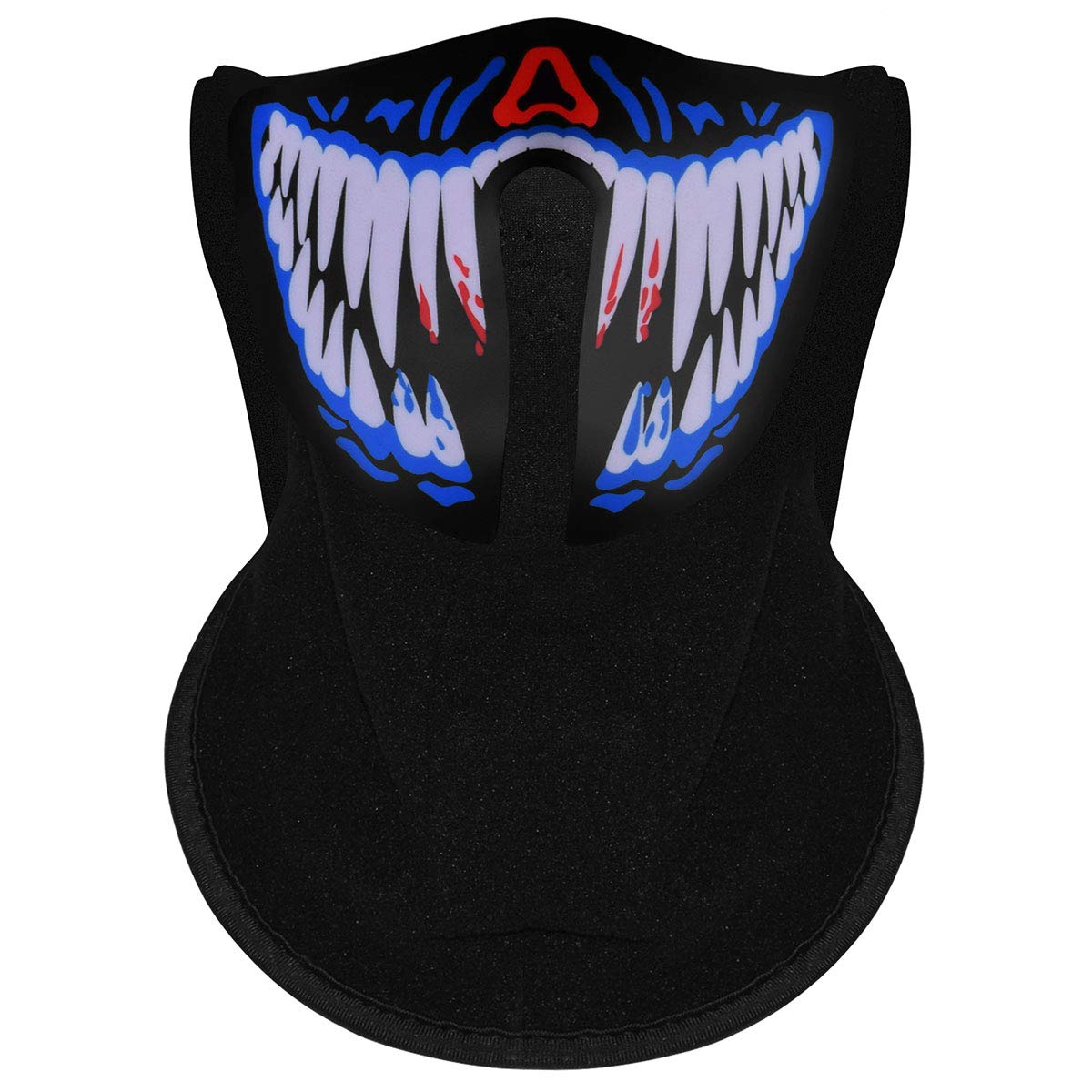ZOY LED Music Mask Sound Active Mask Light Up Mask for Party Dancing,Riding,Skating,Festival