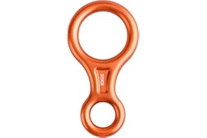 Azarxis 35 kN 50 kN Climbing Rescue Figure 8 Descender Large Bent-Ear Rigging Plate Heavy Duty & High Strength Rappel Device Equipment for Rappelling Belaying Tree Climbing Aerial Silks Rigging