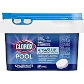 Clorox Pool&Spa XTRABLUE 3” Chlorinating Tablets, Individually Wrapped, Kills Bacteria & Stops Algae (5 LB)