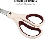 LIVINGO Scissors Set Titanium Blades Rubber Handles Office Crafting view 3