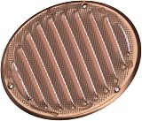 EUROPLAST Ø125mm 5in Copper Round Air Vent Grille with Insect Mesh view 3