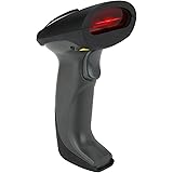 Vikeepro 2.4GHz Wireless Barcode Scanner Handheld Bar Code Reader with USB Receiver Storage of up to 10,000 Code Entries for POS PC Laptop (Anti-interference, Optical Laser, Long Range)