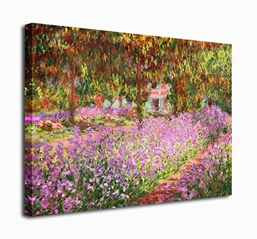 Wall Art Canvas Prints Irises in Monet s Garden Painting By Claude Monet 12 x 16 inch Framed Ready to Hang - Modern Giclee Fine Art Reproductions for Home and Office Decoration Wall Decor Wall Art Canvas Prints Irises in Monet s Garden Painting By Claude Monet 12 x 16 inch Framed Ready to Hang - Modern Giclee Fine Art Reproductions for Home and Office Decoration Wall Decor