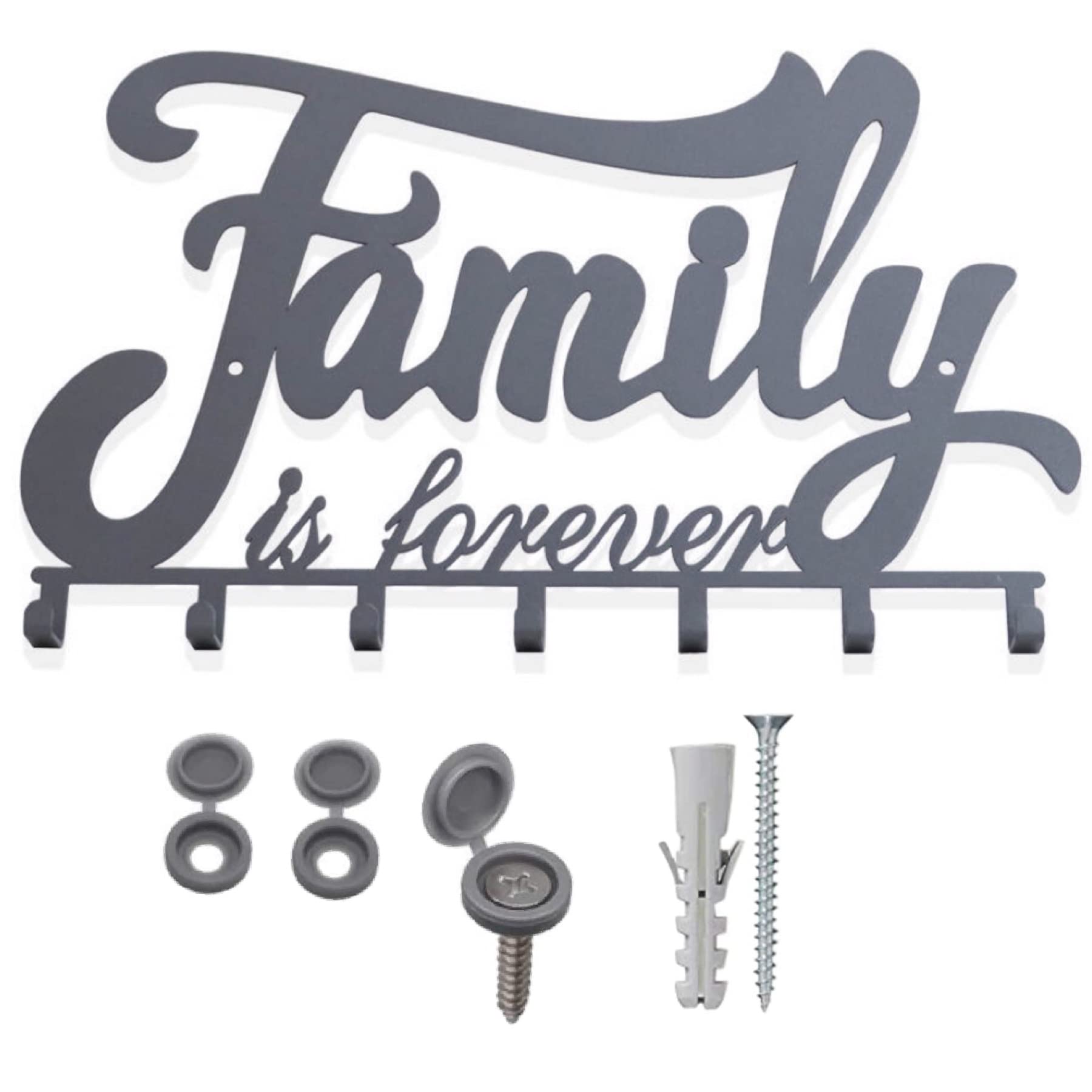 MGKolbe® Key Holder Wall Key Holder Modern for Home Decor Kitchen Decoration Empty Pocket Entrance Door Hangers Wall Keys Coat Hooks with Metal Hooks