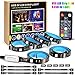 USB LED Strip Light Kit,9.85ft(6x1.64ft) 5050 Flexible RGB Strip Lighting with 18-Key RF Controller for Remote Home Decor Mood Lighting Kit DIY Kitchen, Cupboard, Desk, TV Backlight, Shelf