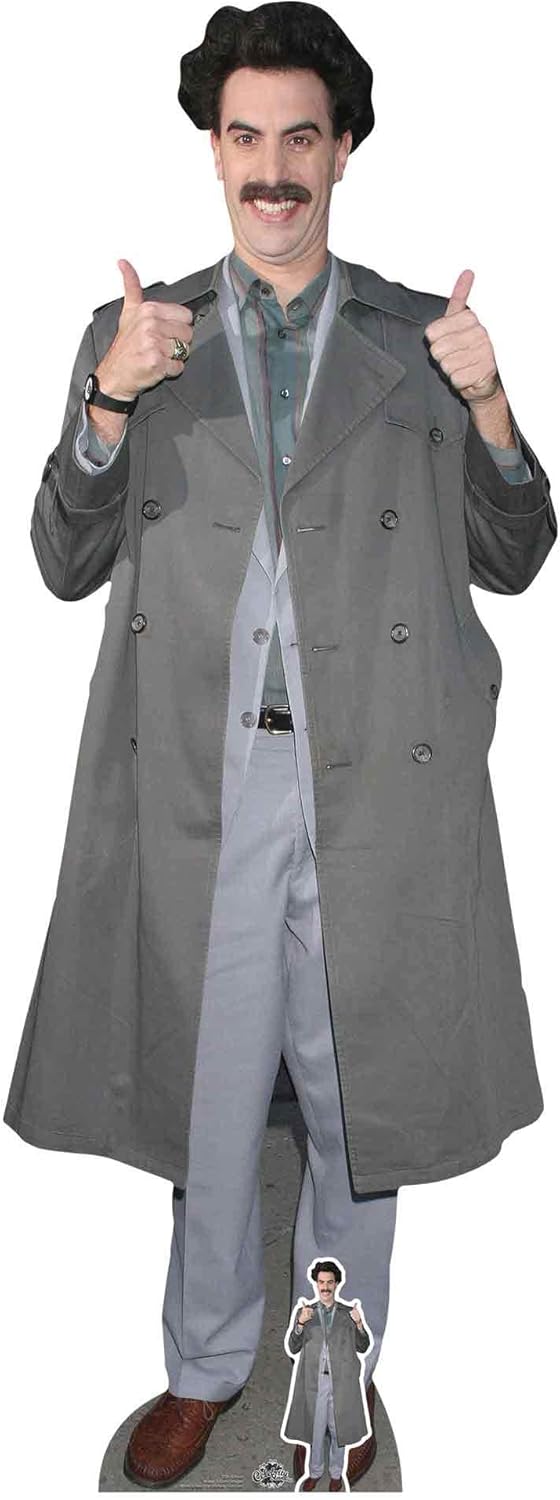 Star Cutouts Ltd CS839 Sacha Baron Cohen Borat Lifesize Cardboard Cutout Free Mini Perfect for Birthdays Gifts